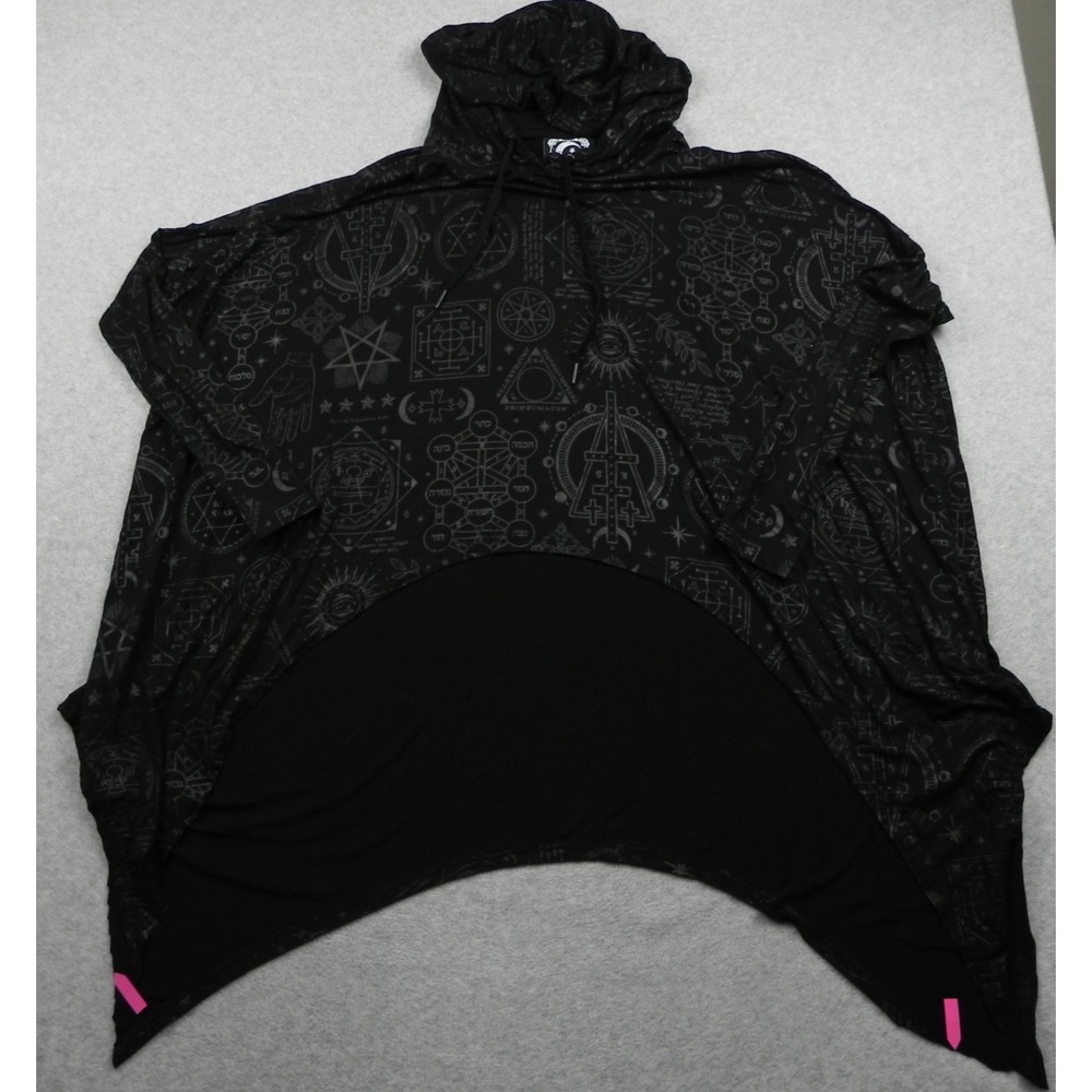 Killstar Hoodie Top Womens Over The Moon Gothic Witchy Occult Black Long Sleeve